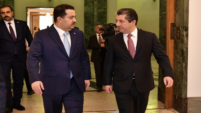 مەسرور بارزانی و محمەد شیاع سوودانی کۆبوونەوە